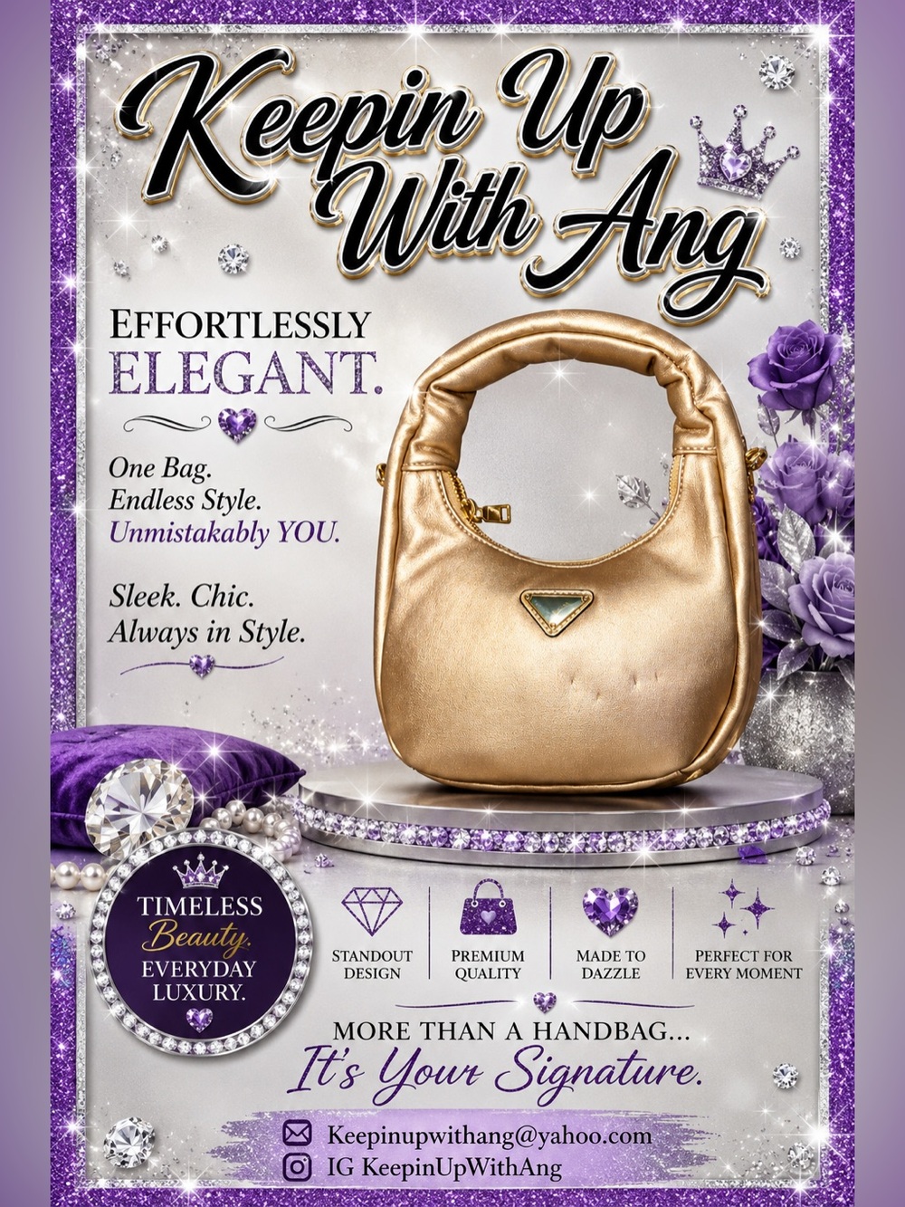 Gold Shoulder Bag